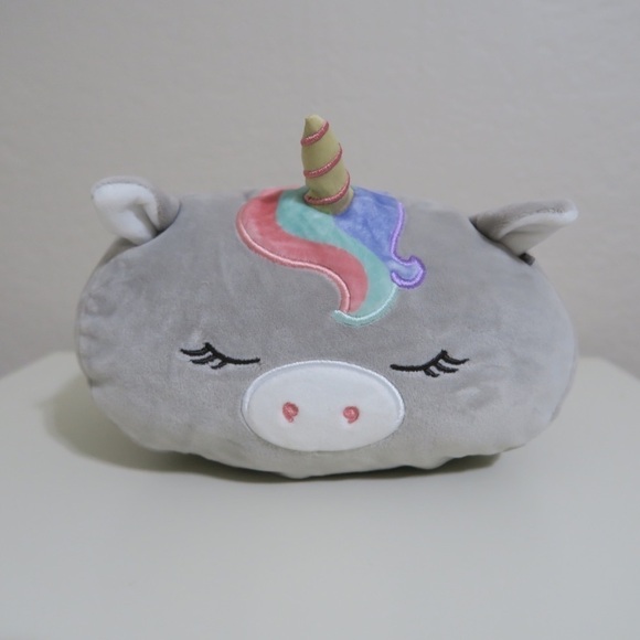 Kellytoy Squishmallow Stackable Teresa the Unicorn Gray Plushie Rainbow 8 Inches - Picture 9 of 9